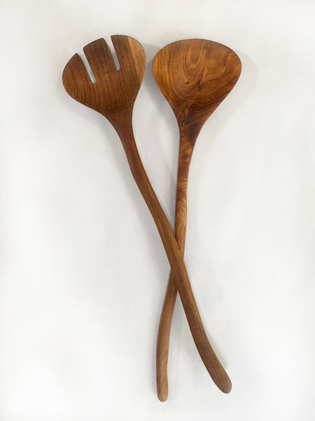 Teak Natural Shaped Serving Set